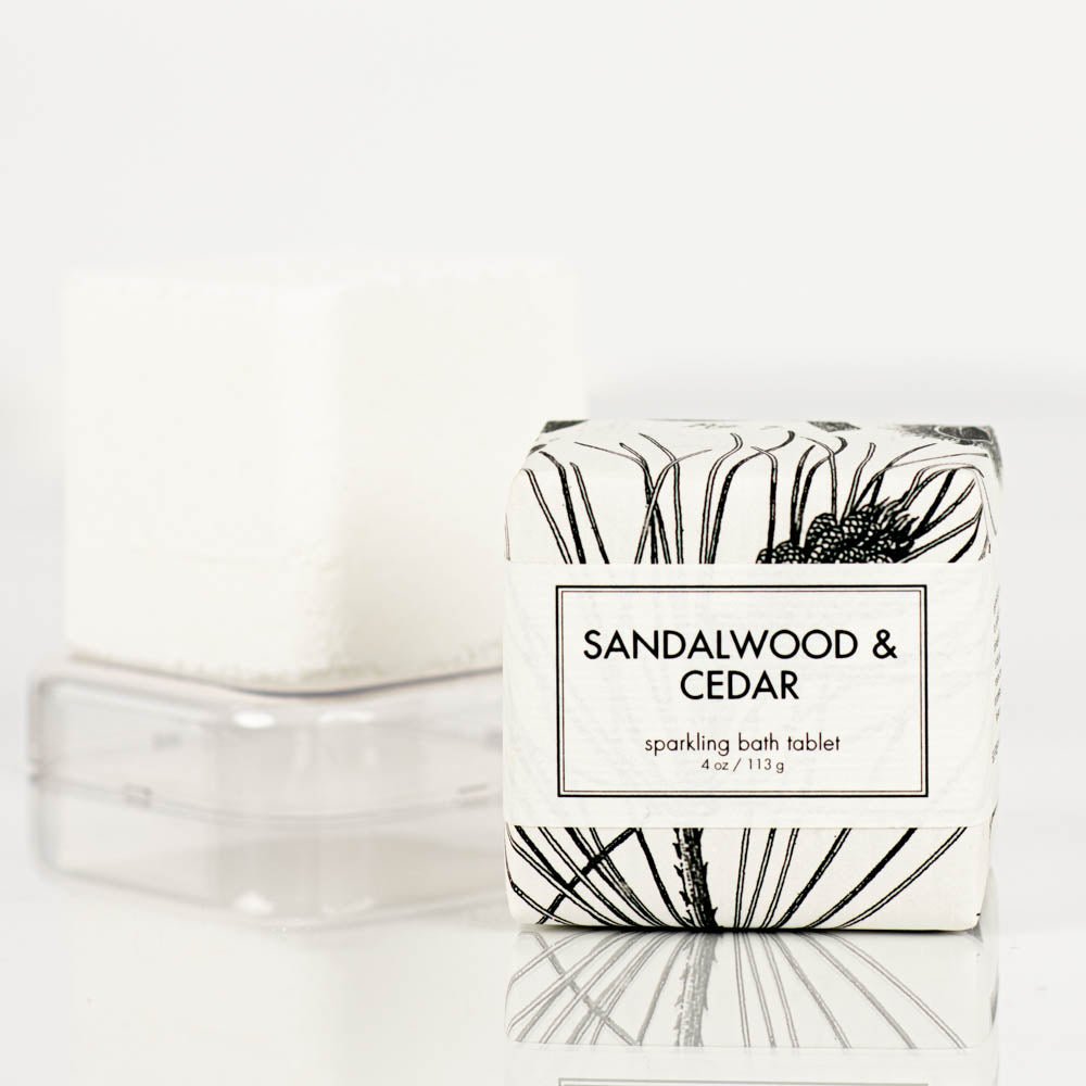 Sandalwood & Cedar - Sparkling Bath Tablet Formulary 55