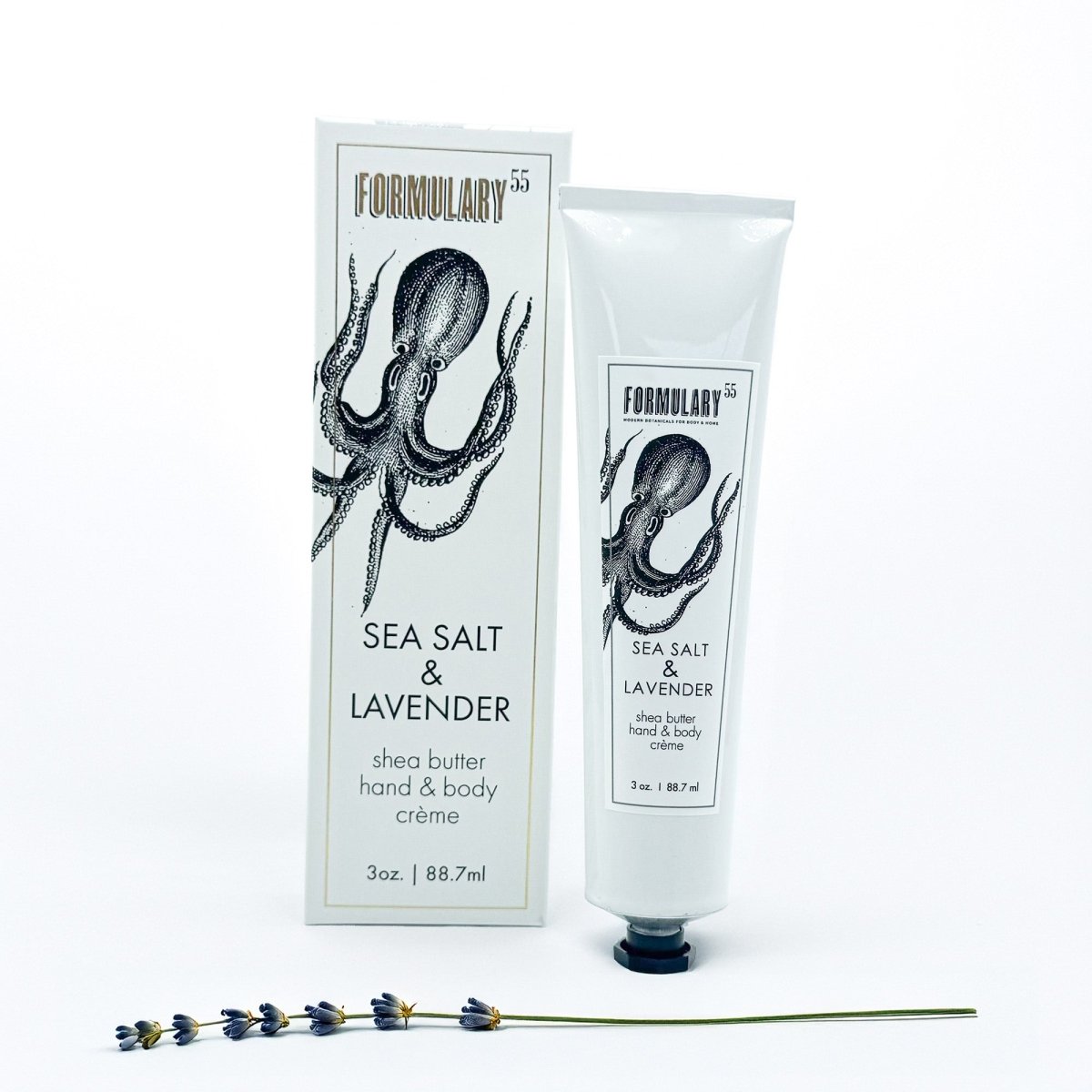Sea Salt & Lavender - On-the-Go Shea Butter Hand and Body Creme Tube Formulary 55