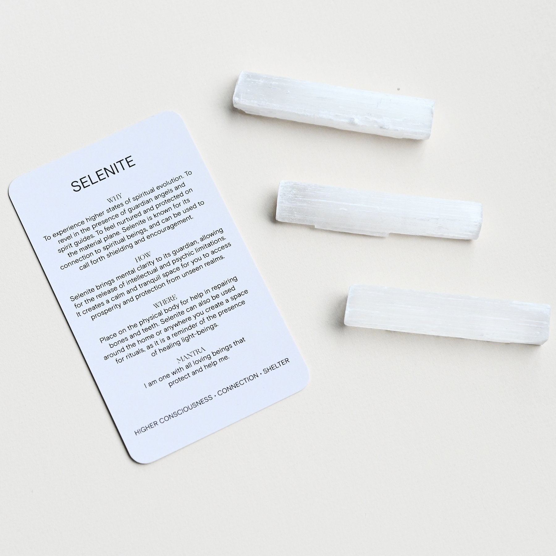 Selenite Cleansing Wand CRYSTALS.COM