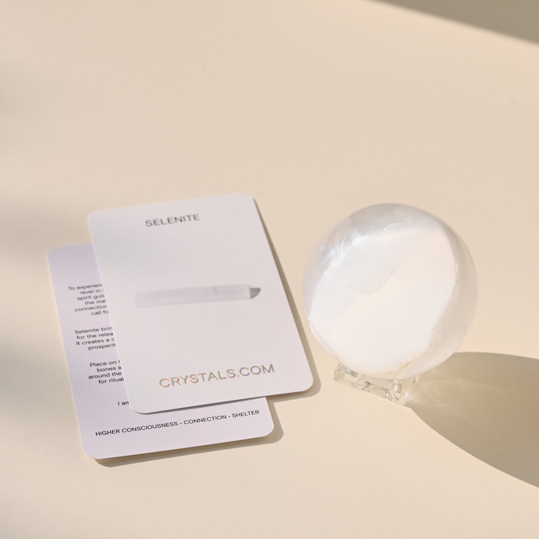 Selenite Sphere - Harmony CRYSTALS.COM