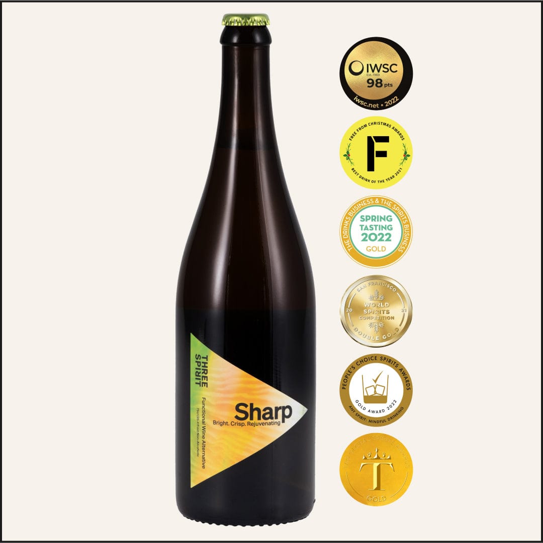 Sharp • Non - Alcoholic White Wine Alternative • Liquid Sunshine Three Spirit US