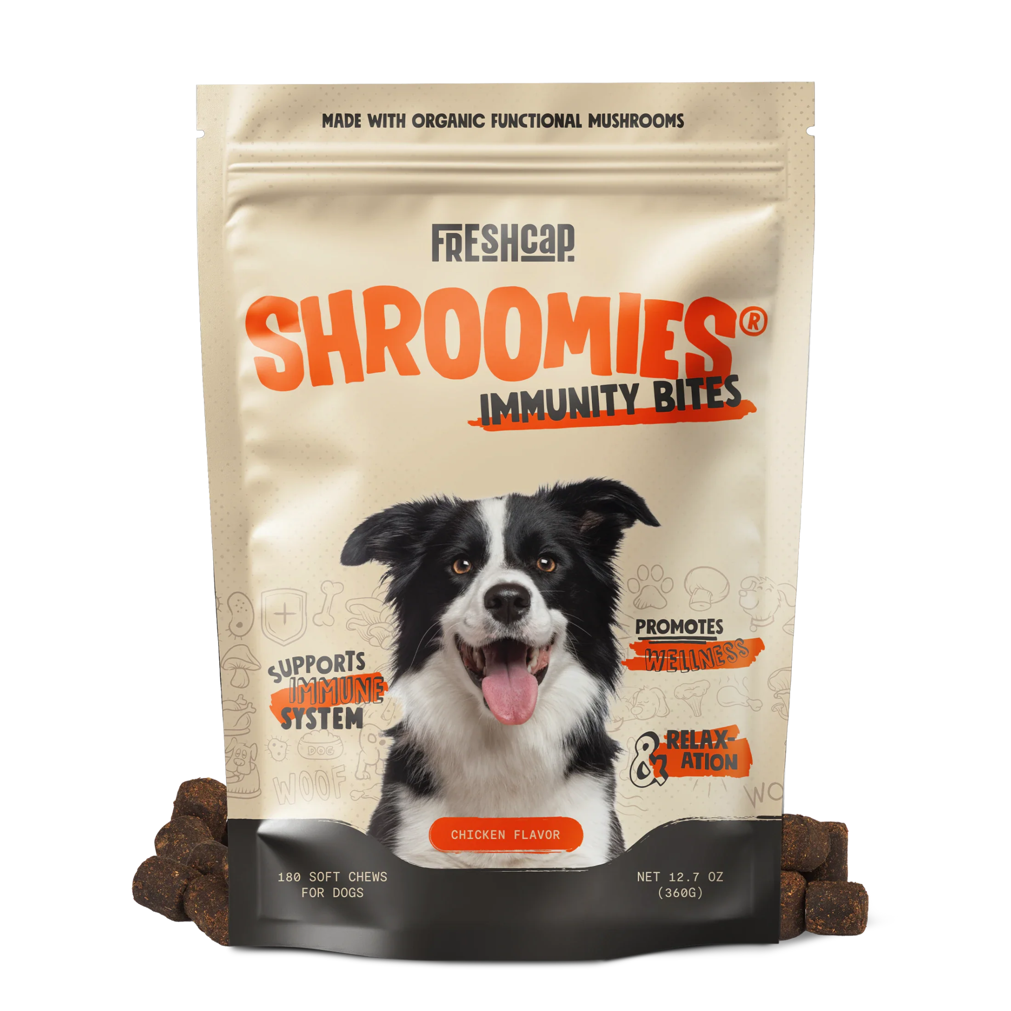 Shroomies® - Mushrooms For Dogs FreshCap Mushrooms