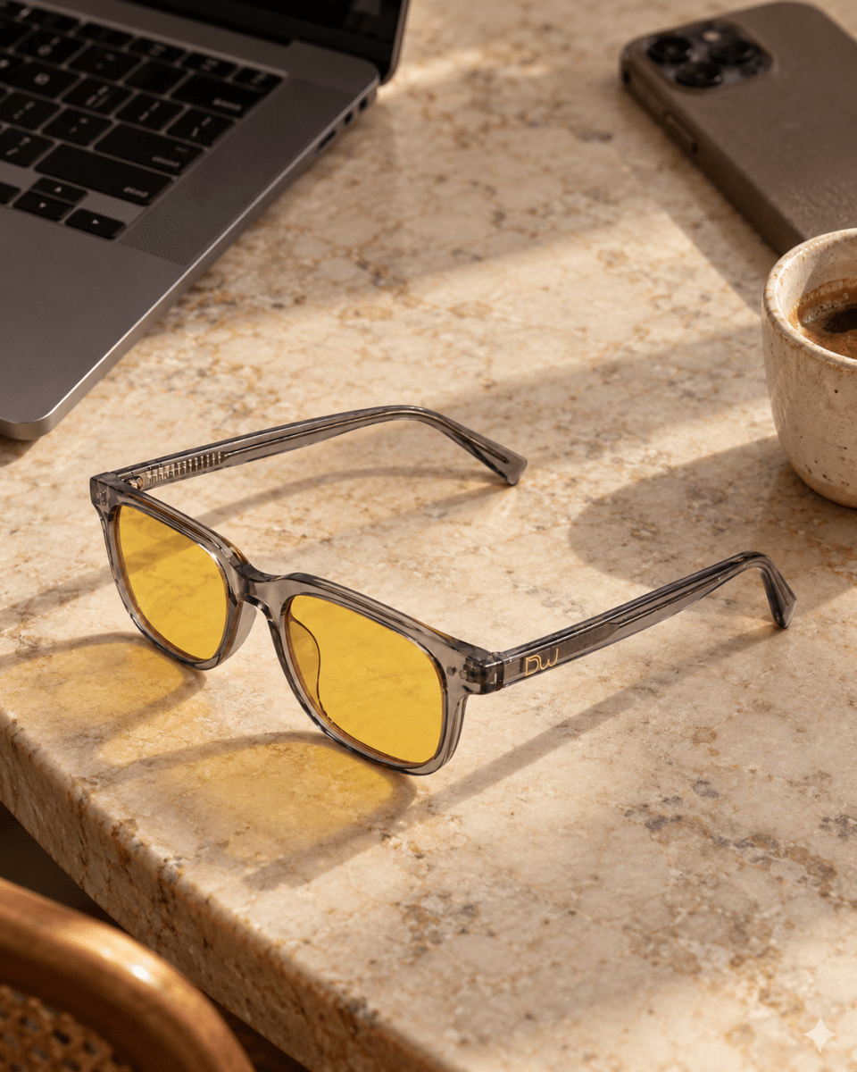 Smokey Quartz Computer Glasses – DreamWalkerz Crystal Collection DreamWalkerz