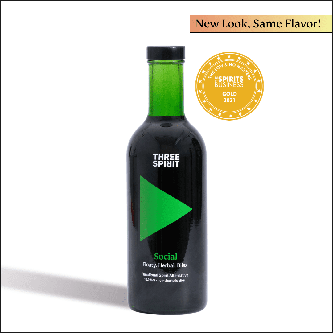 Social • Non - Alcoholic Botanical Elixir • The Mood Maker Three Spirit US