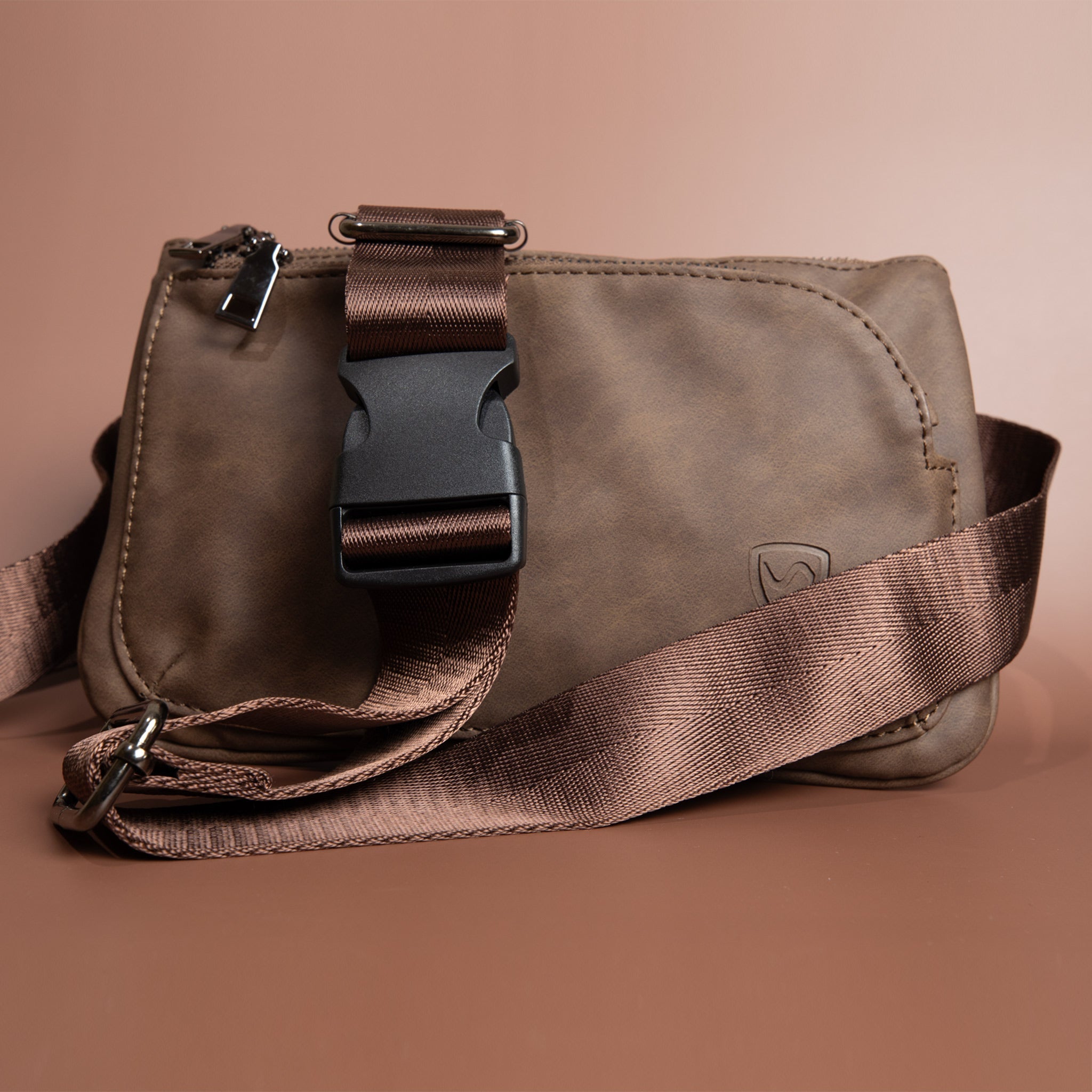SYB Cross Body Fanny Pack - Metro Vegan Leather Shield Your Body