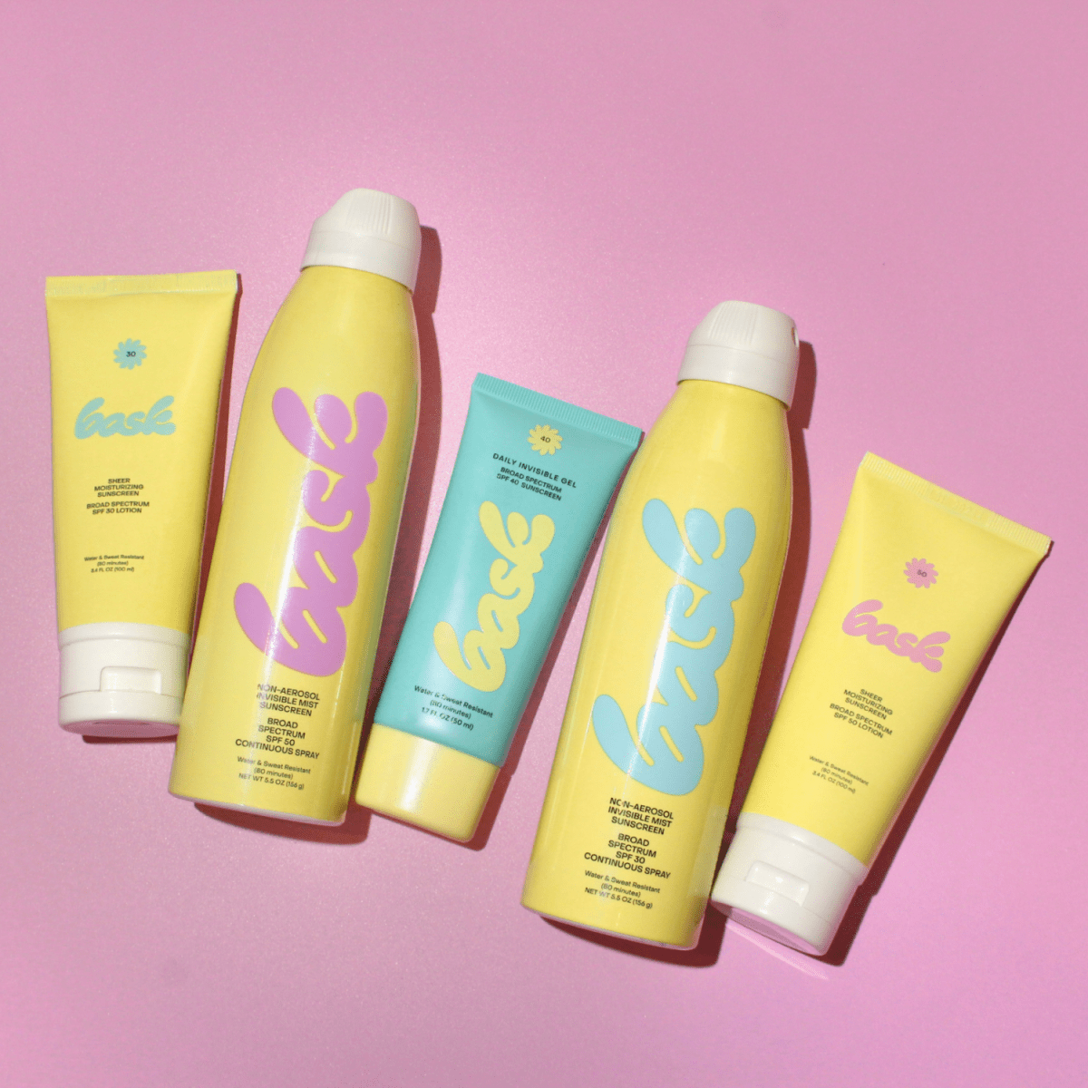 The Fab Five Bask Suncare