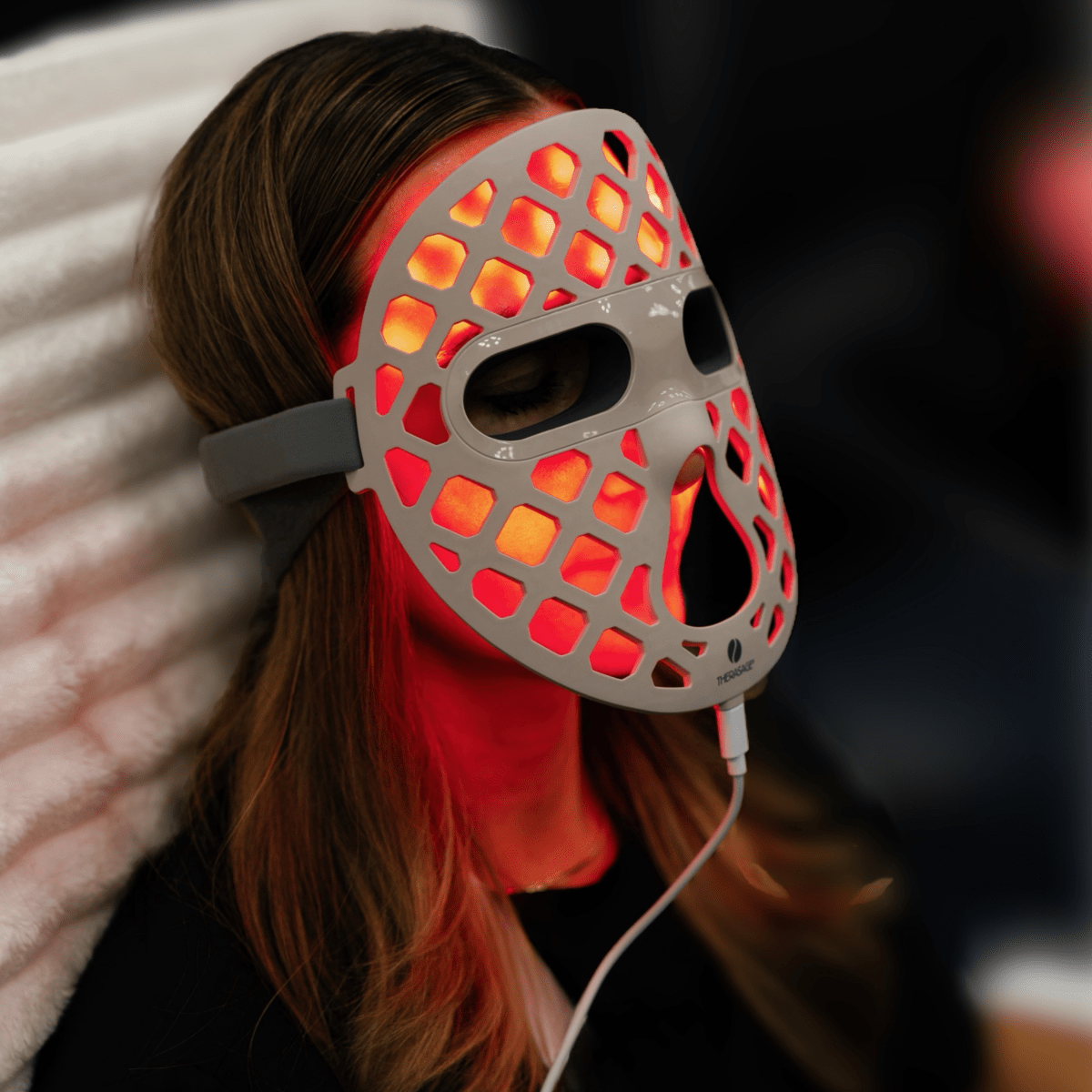 TheraGlow Mask2Go+™ LED Light Therapy Face Mask Therasage