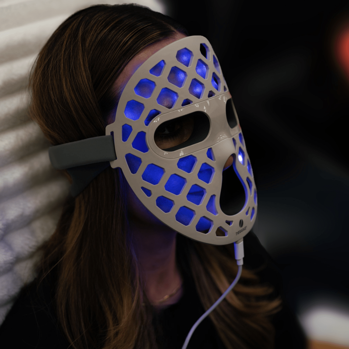 TheraGlow Mask2Go+™ LED Light Therapy Face Mask Therasage