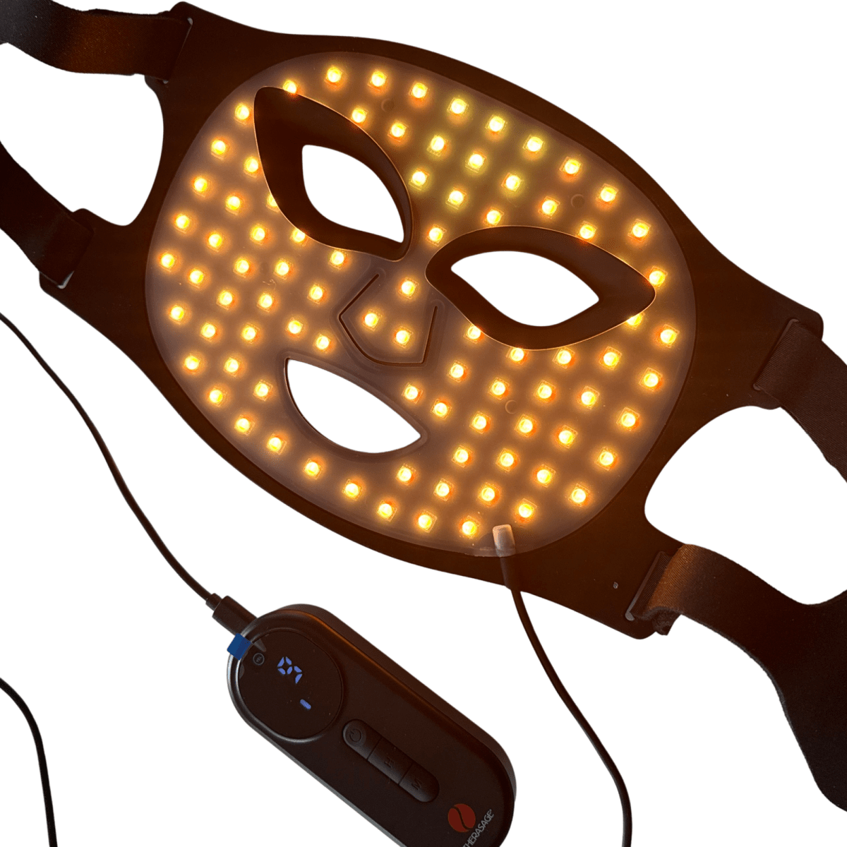 TheraGlow Mask2Go™ Red Light Therapy LED Face Mask Therasage