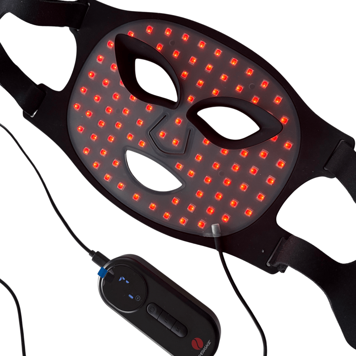 TheraGlow Mask2Go™ Red Light Therapy LED Face Mask Therasage