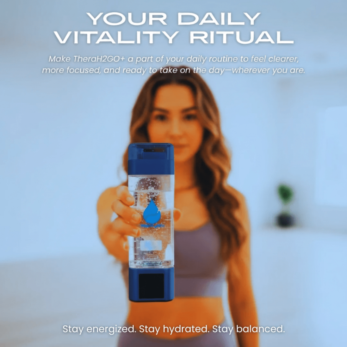TheraH2Go+ Hydrogen Water Bottle & Inhalation Device Therasage