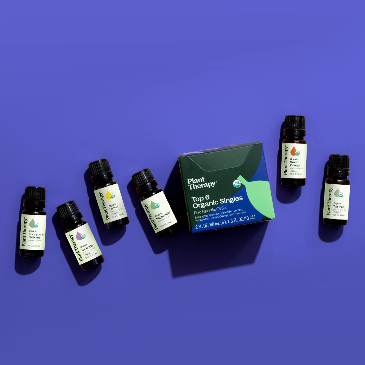 Top 6 Organic Singles Essential Oil Set Plant Therapy