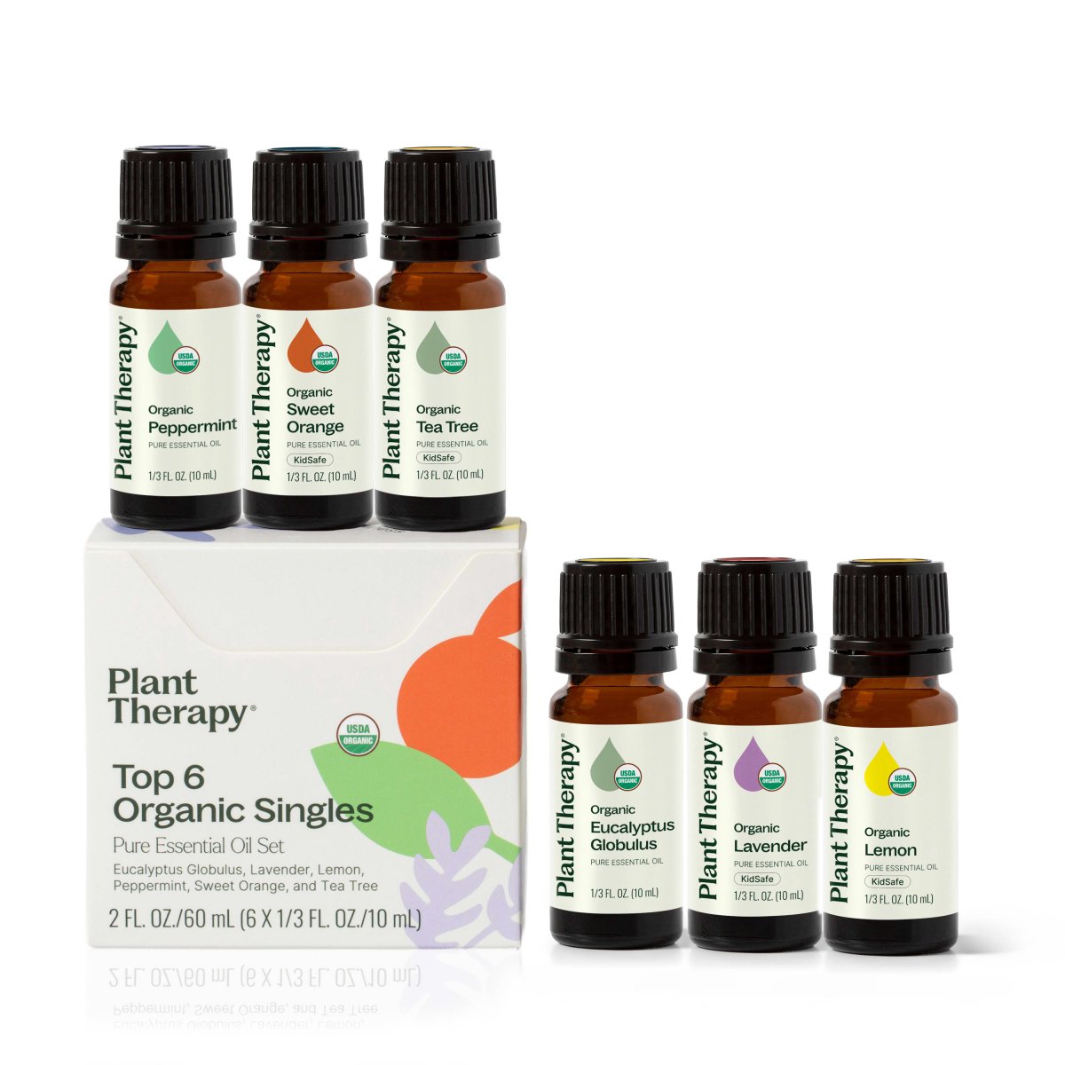 Top 6 Organic Singles Essential Oil Set Plant Therapy