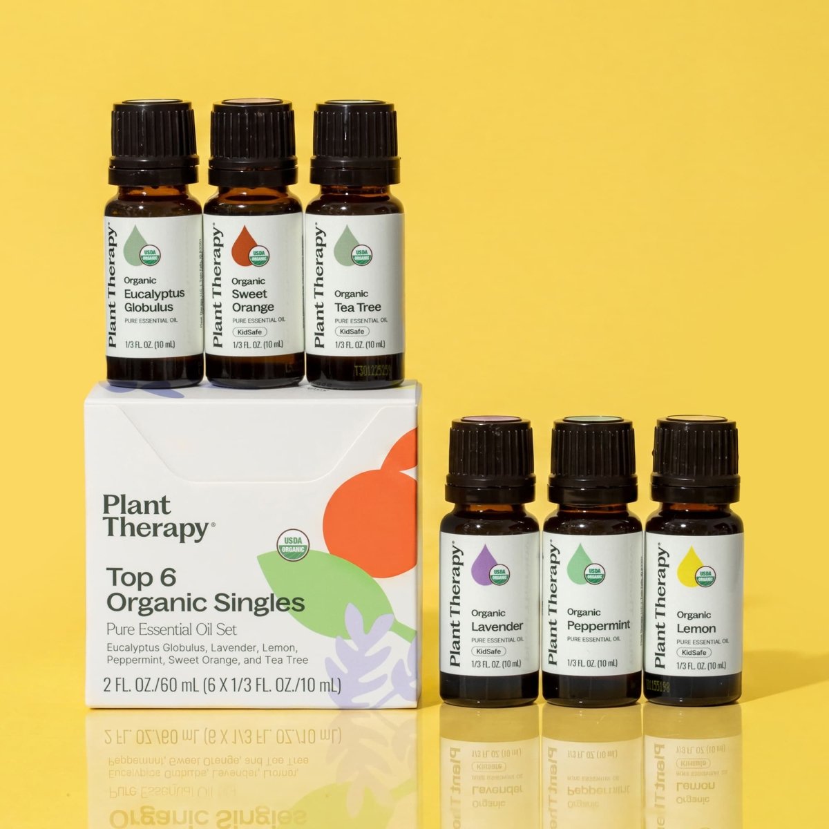 Top 6 Organic Singles Essential Oil Set Plant Therapy