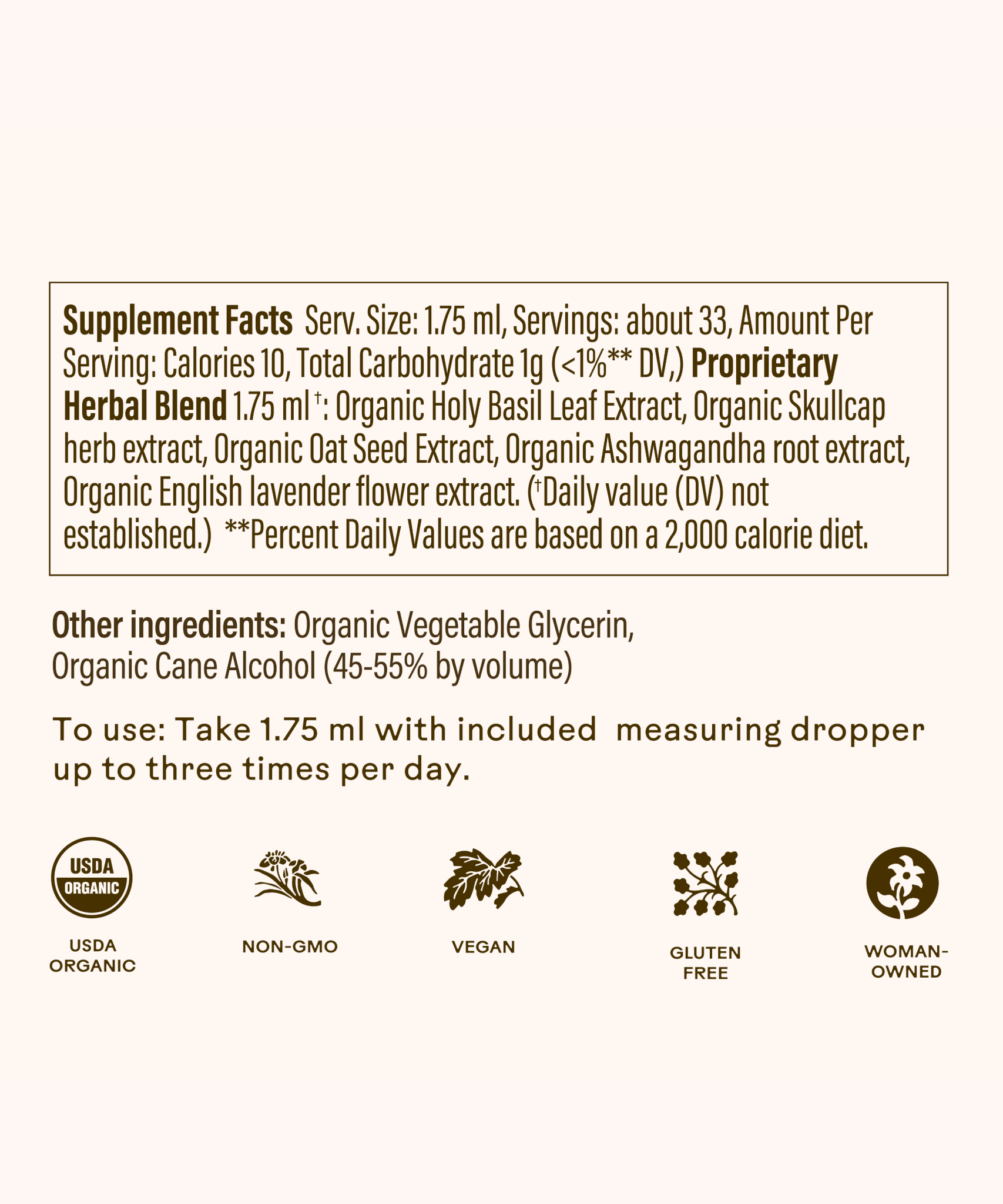 Tranquility Tonic WOODEN SPOON HERBS