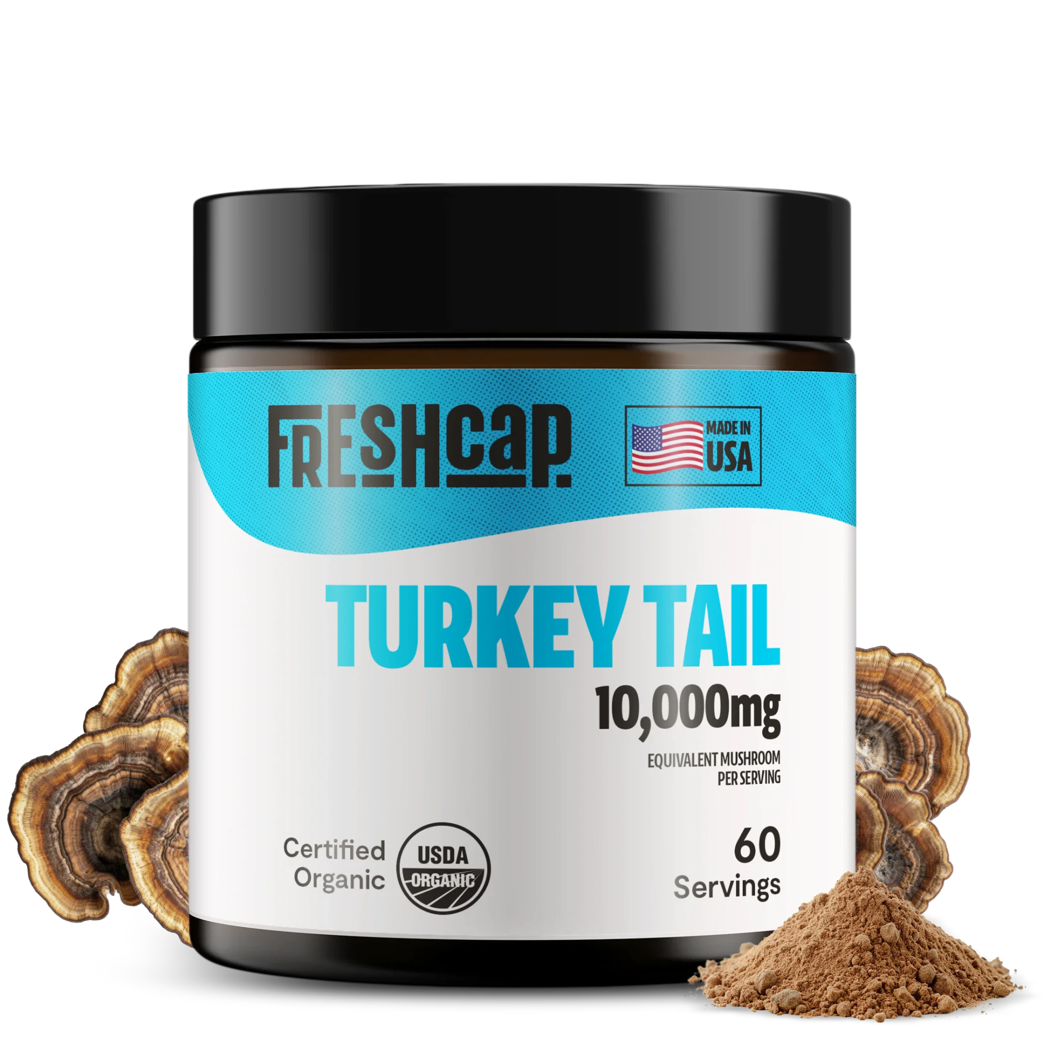 Turkey Tail Mushroom Extract Powder FreshCap Mushrooms