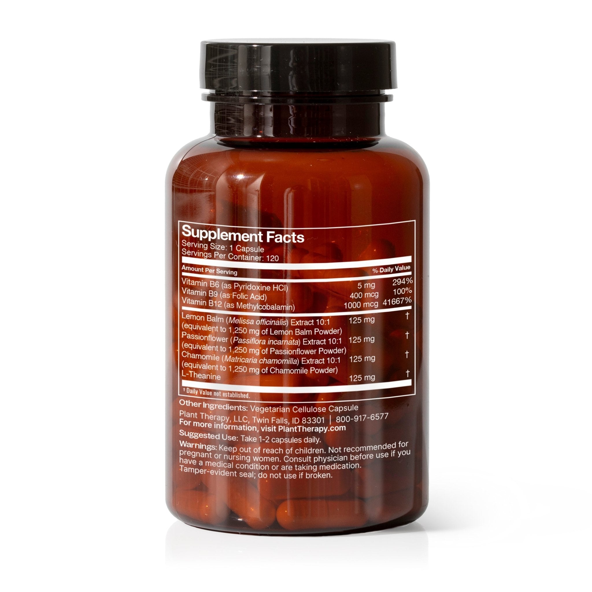 Unwind Your Mind Herbal Supplement - 120 Capsules Plant Therapy