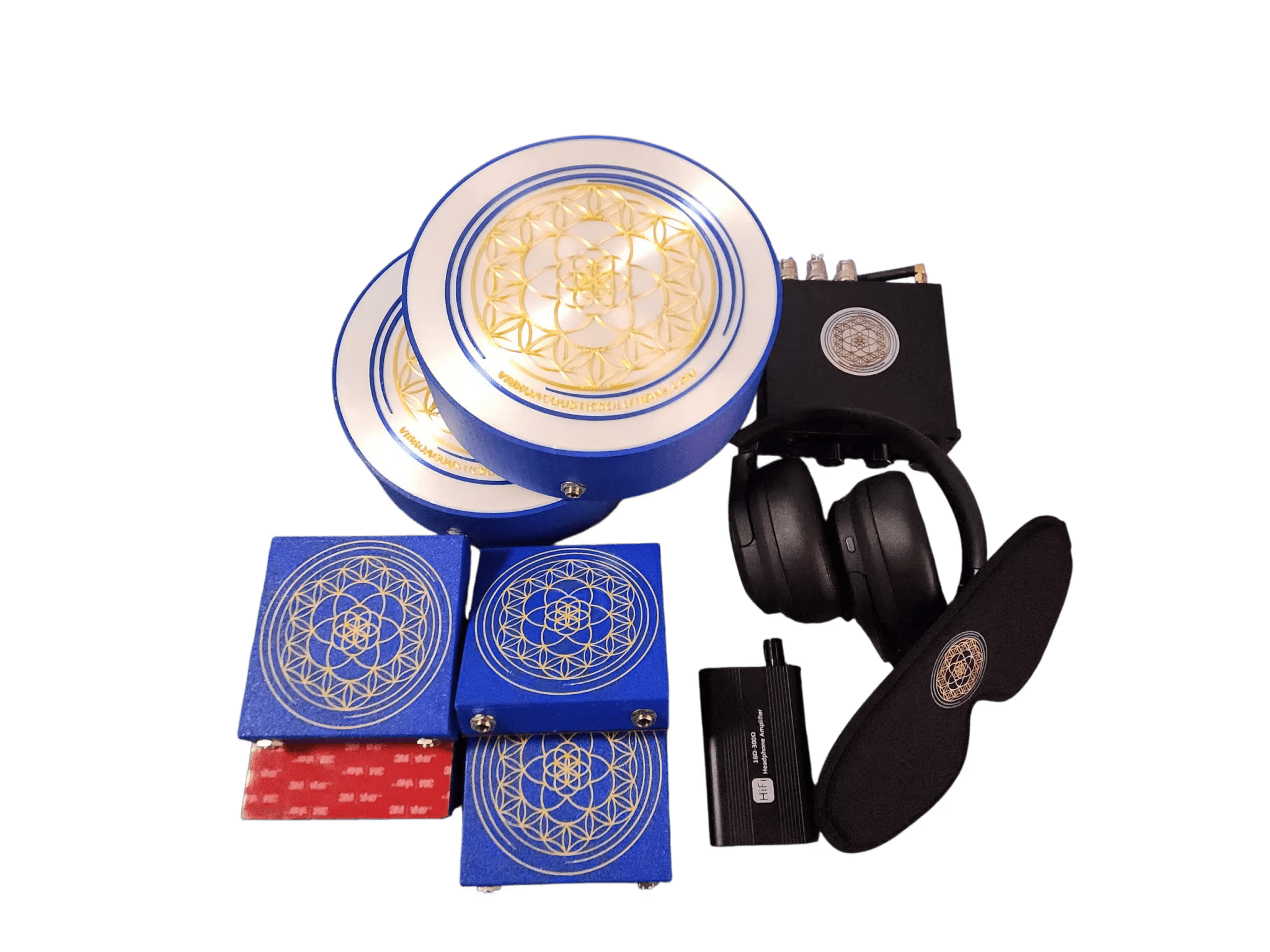 Vibroacoustic Therapy Massage Table Attachments with custom Amplifier Bundle Vibroacoustic Solutions