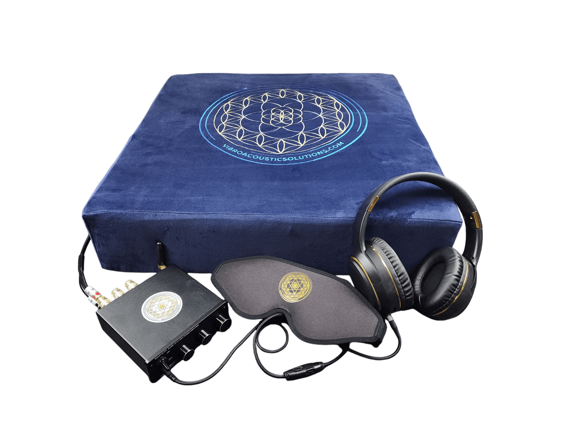 Vibroacoustic Therapy Meditation Cushion bundle with custom amplifier Vibroacoustic Solutions