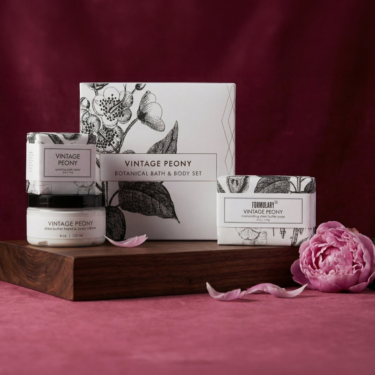 Vintage Peony - Complete Fragrance Gift Set Formulary 55