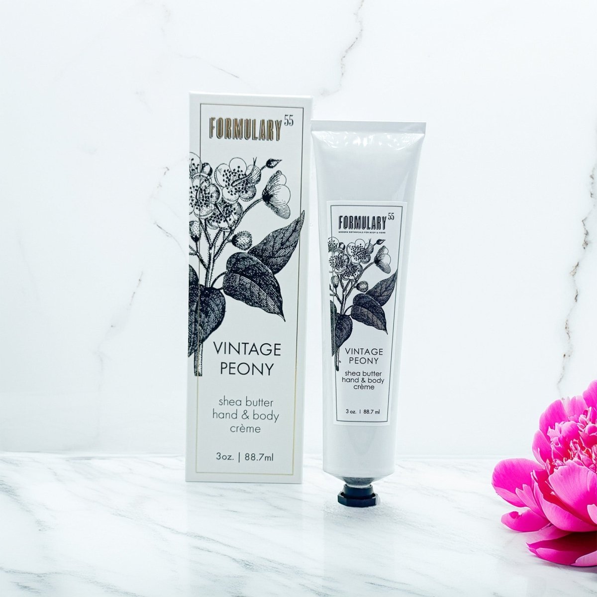 Vintage Peony - On-the-Go Shea Butter Hand and Body Creme Tube Formulary 55
