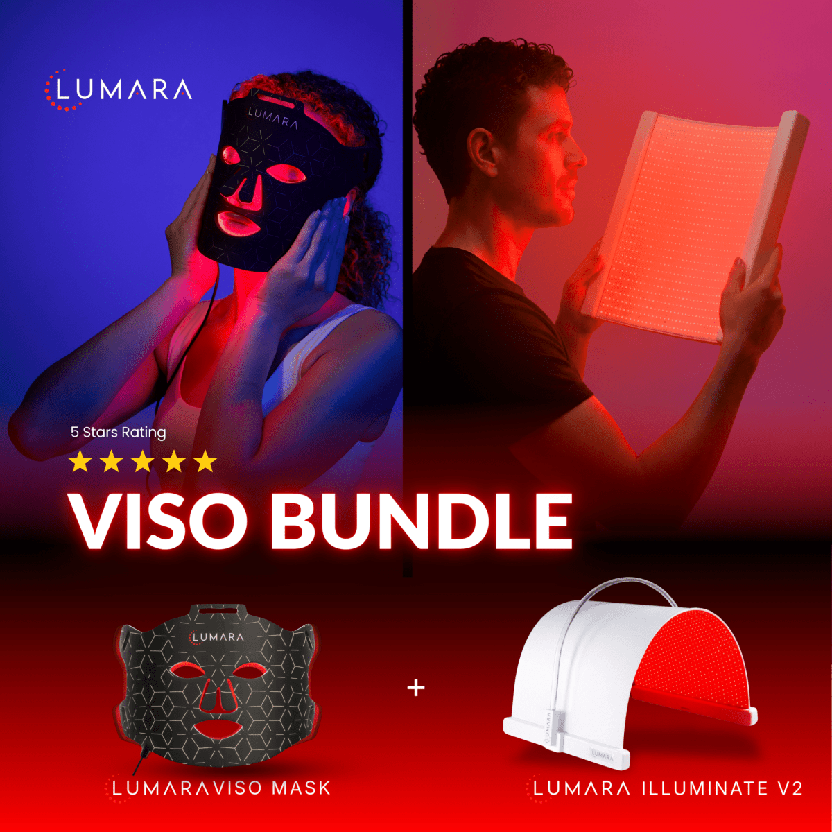 Lumara VISO - FDA Certified Red Light Therapy Mask