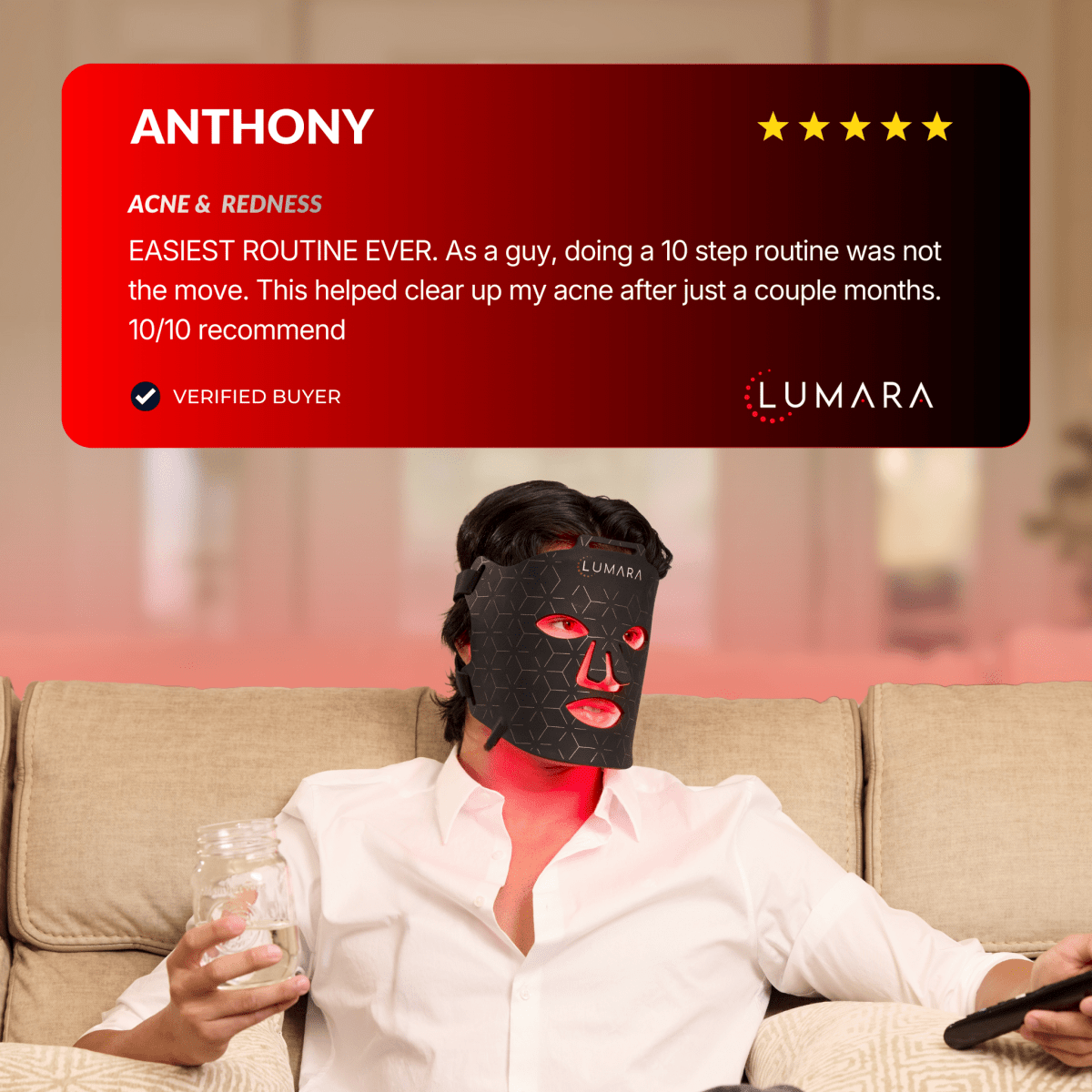 Lumara VISO - FDA Certified Red Light Therapy Mask