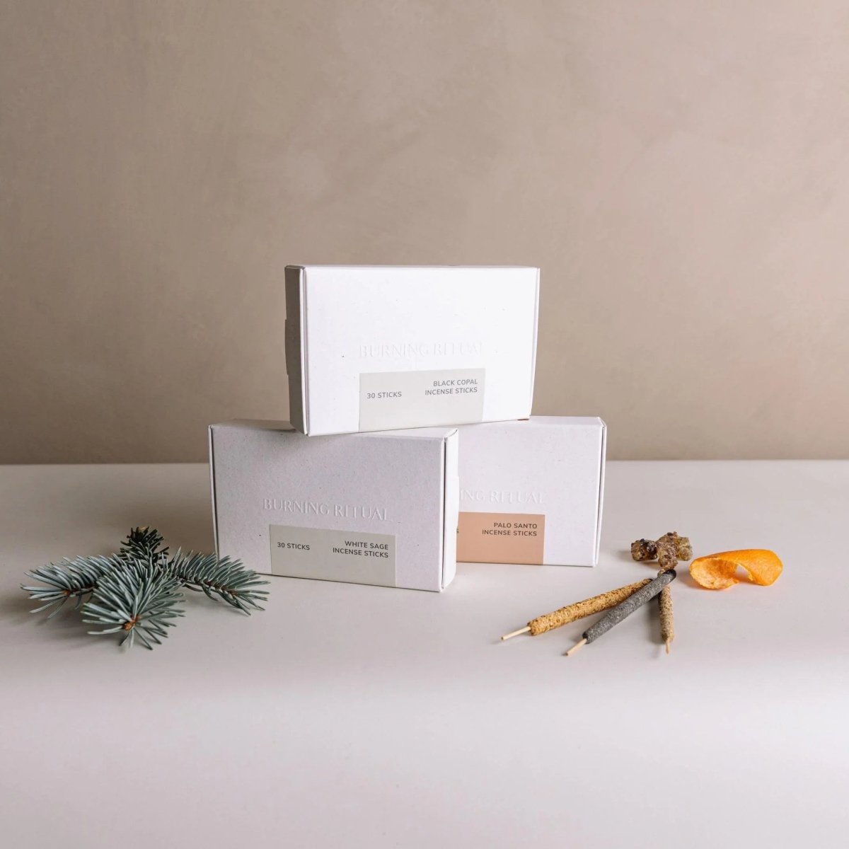 White Sage Incense Sticks – 30 Mini Hand - Rolled Sticks from Peru (4.2") CEDAR AND MYRRH
