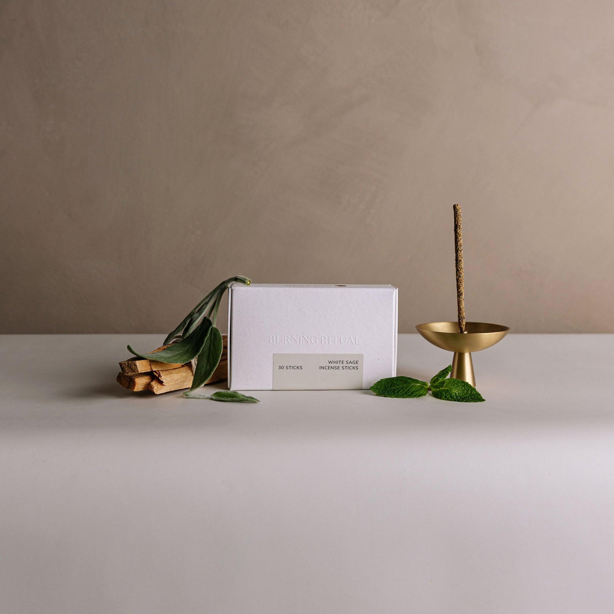 White Sage Short Incense Sticks – Hand - Rolled in Peru (30 Sticks) CEDAR AND MYRRH