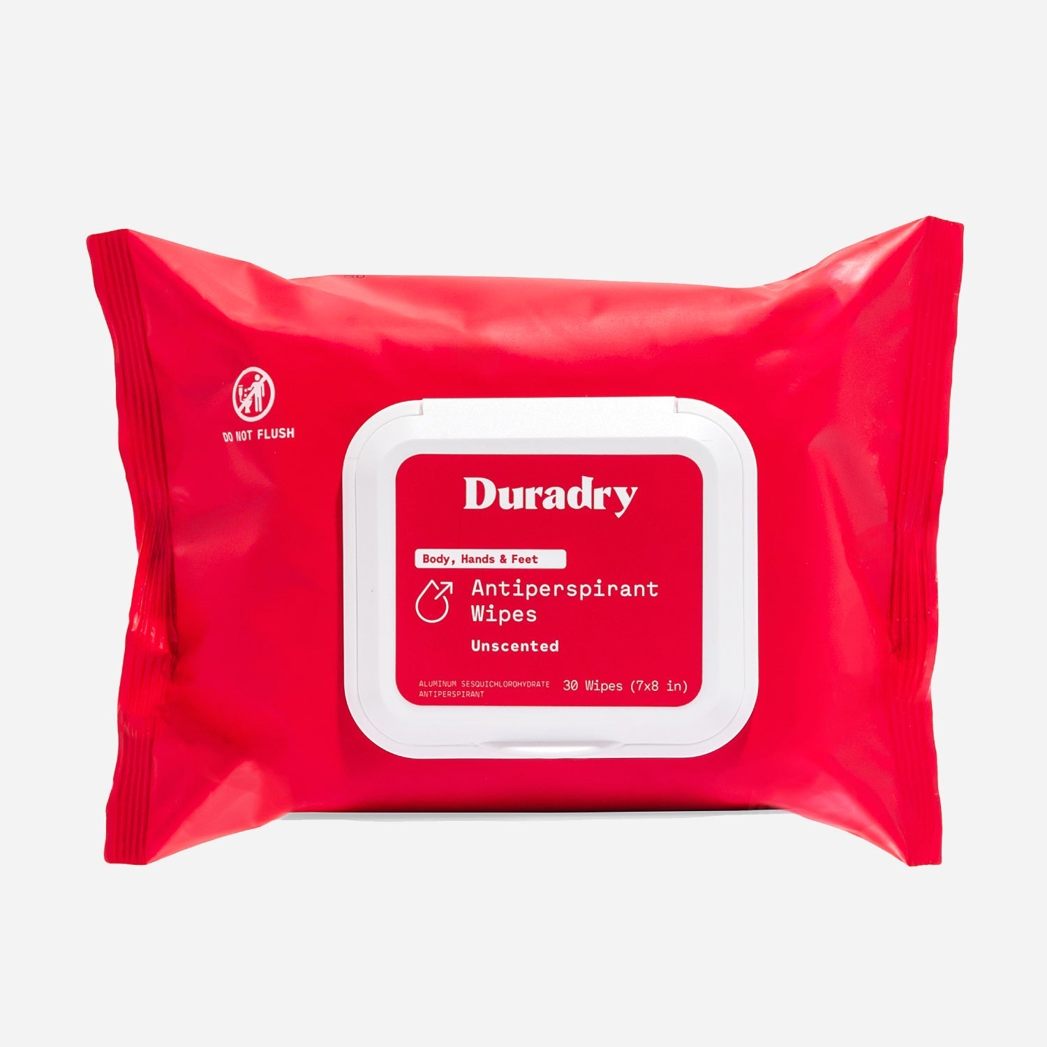 Whole Body Antiperspirant Wipes Duradry