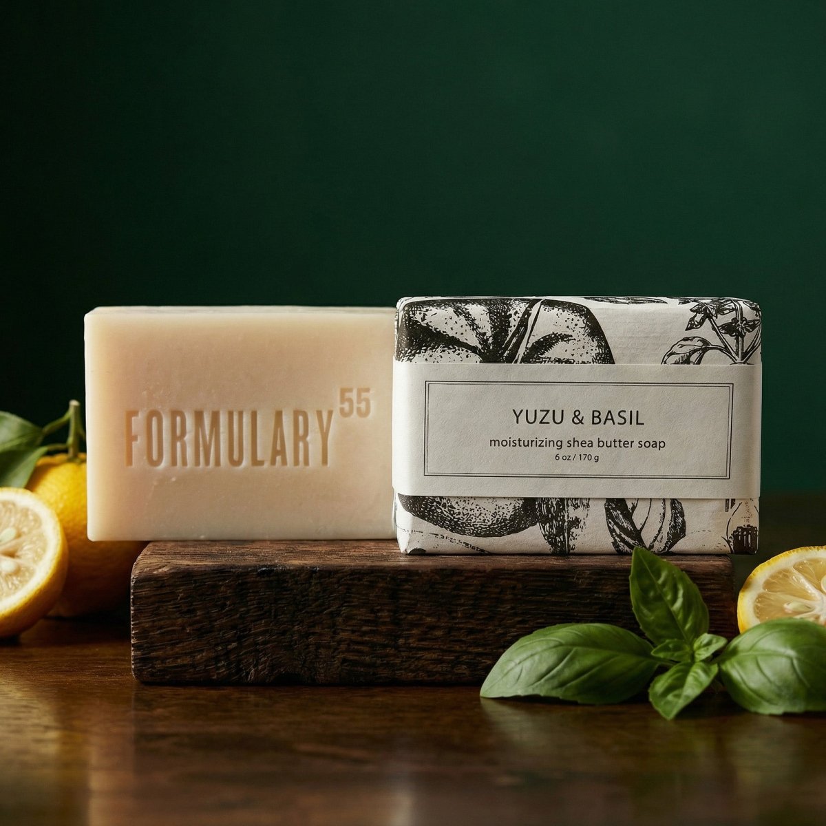 Yuzu & Basil - Shea Butter Bar Soap Formulary 55